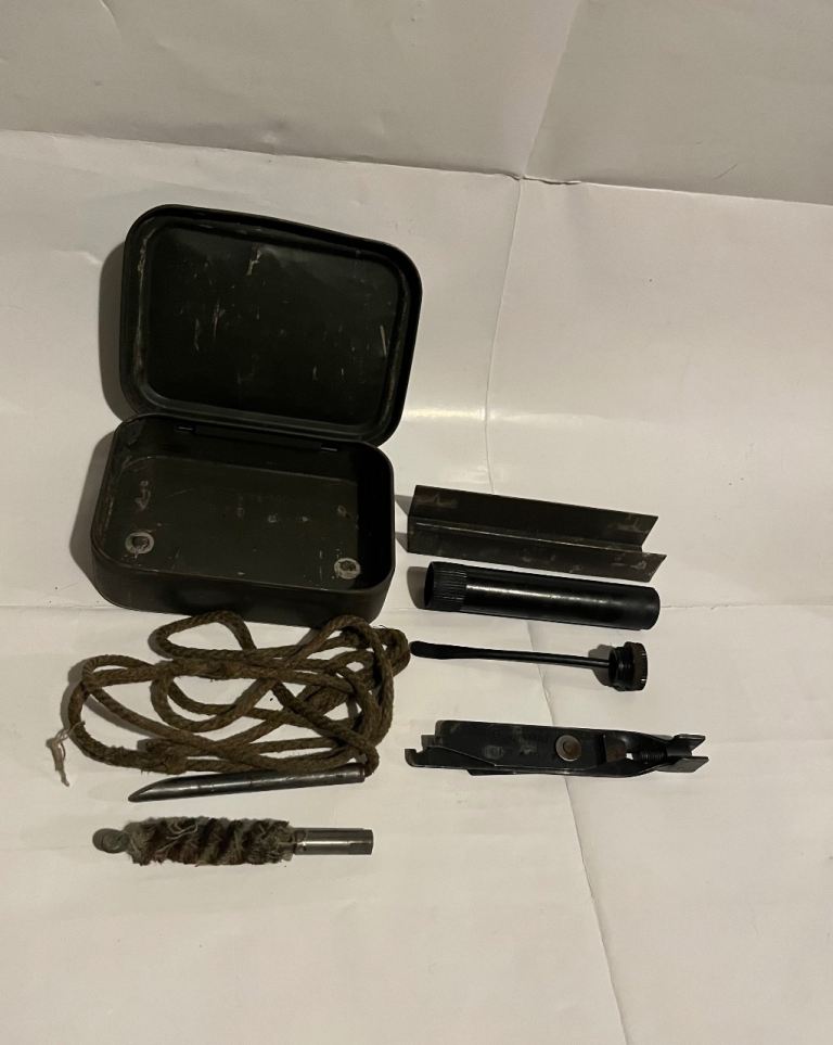 Vintage British Army L1A1 SLR Cleaning Kit – Original Metal Tin & Multi-Tool