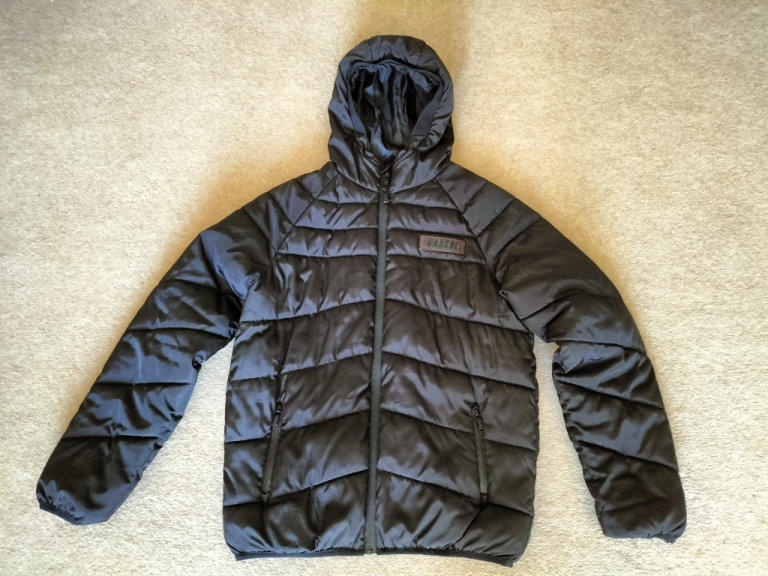 Boy's 'Rascal' black ribbed padded coat suitable for 13yrs