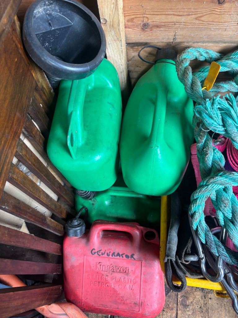 Petrol cans free to collect 