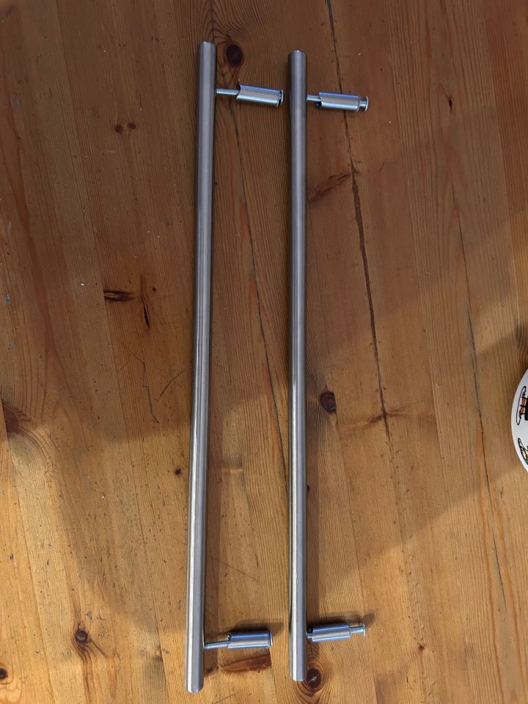 Pair of Stainless Steel Door Handles – As Good As New