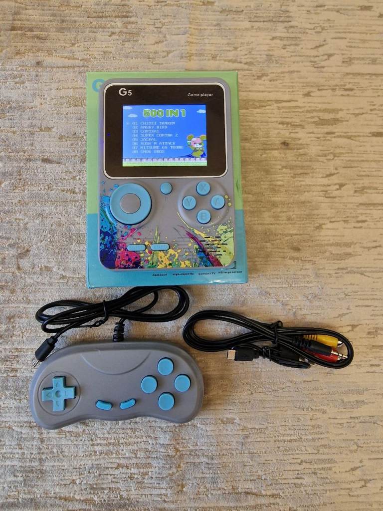 Retro Handheld Game Console 500-in-1 | TV Output | 2 Controllers 