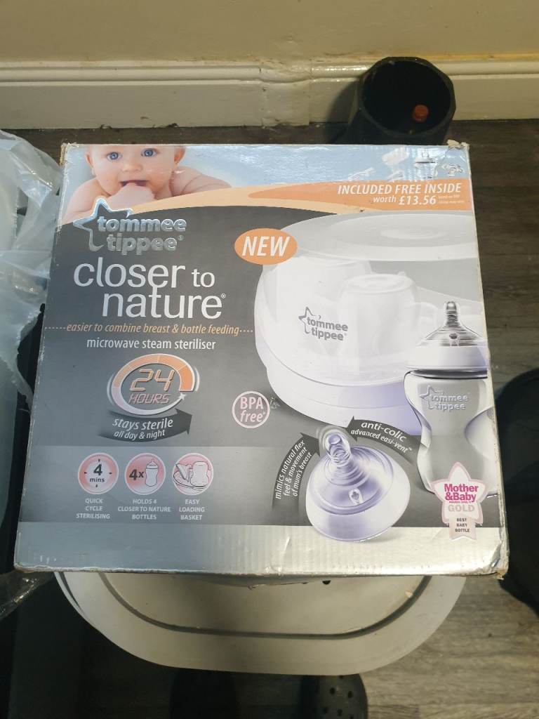 NEW Tommee Tippee Closer to Nature Microwave Steam Steriliser