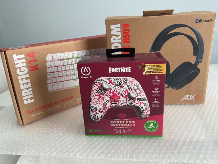 New | Sealed PowerA Wireless Controller for Xbox Series X|S & PC - Fortnite Special Edition Bundle