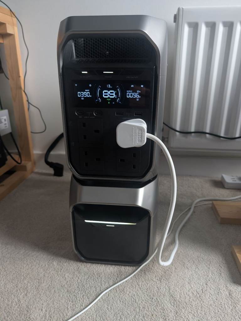  EcoFlow Delta 3 Plus + Smart Extra Battery + Cable — 2,048Wh — RRP £1,247