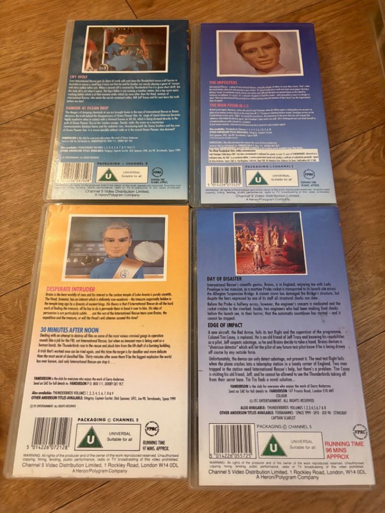 Thunderbirds  series 1-16 set vhs 
