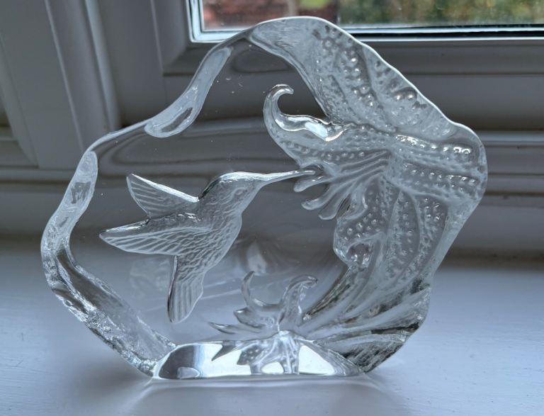 Swedish glass paperweight 