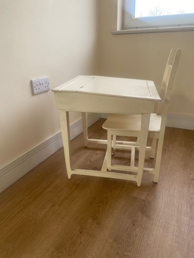 Child’s vintage desk and chair 