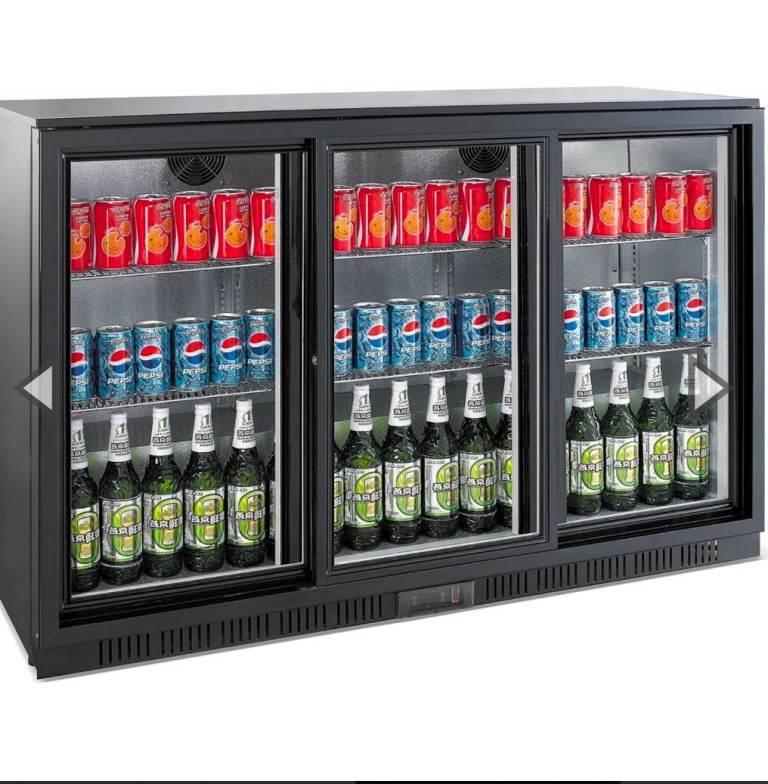 Polar GL006 G-Series Bottle Cooler with Sliding Doors 330Ltr