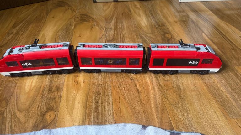 Lego passenger train with tracks , instruction manual 