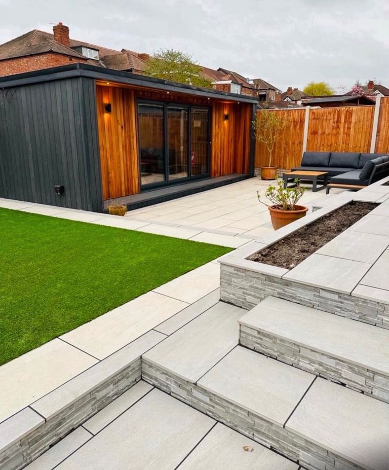 Landscaping and driveways