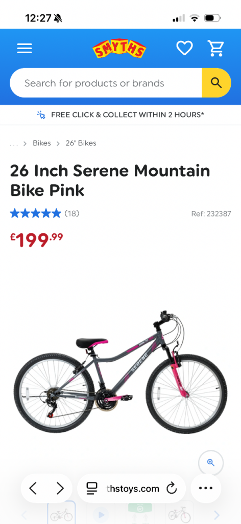 Girl bike 