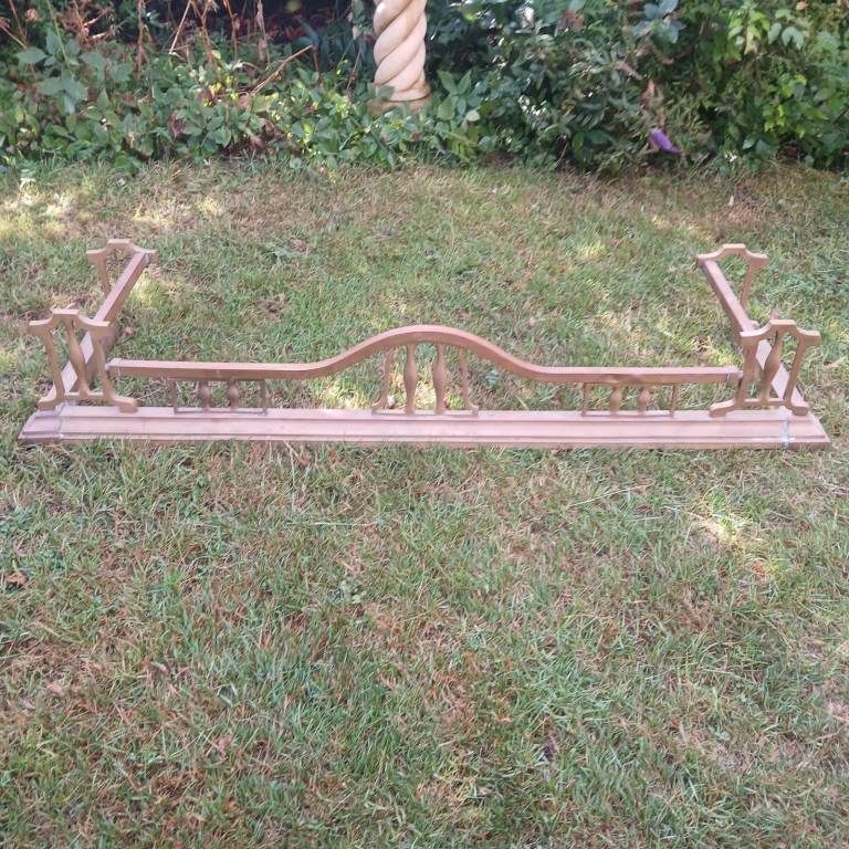 victorian art noveau brass fire fender harth surround