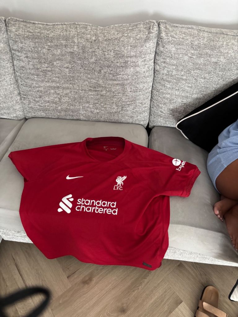 Liverpool FC Red Home Football Shirt by Nike - Good Condition