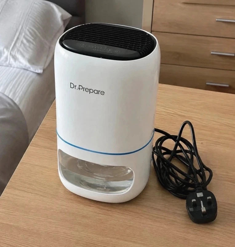 Dehumidifier for Basement, 1000ml Small Dehumidifier for Bedroom with Ultra Quiet & Auto Off & Timer