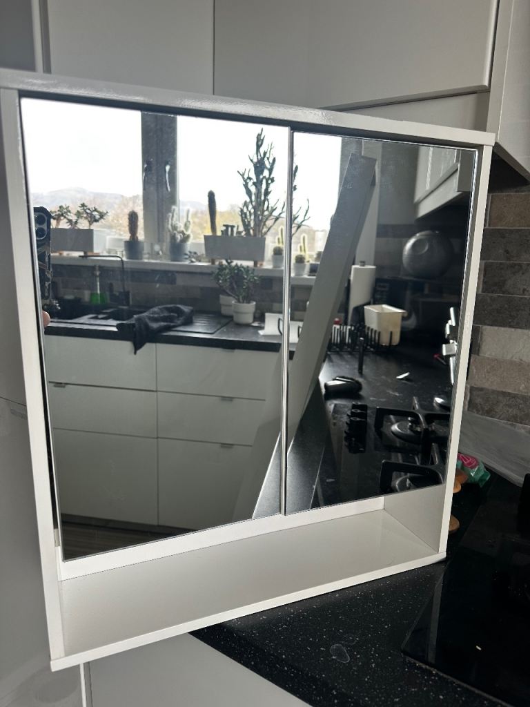 Small mirrored bathroom cabinet