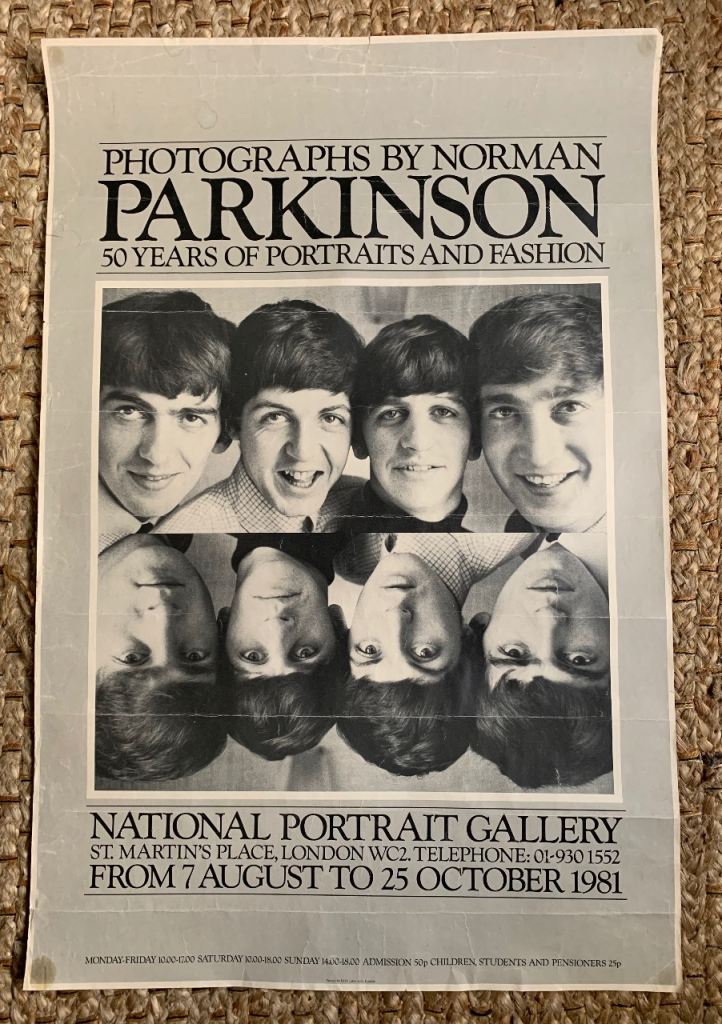 PHOTOGRAPH by NORMAN PARKINSON 50 Years Portraits & Fashion National Portrait Gallery Poster Beatles