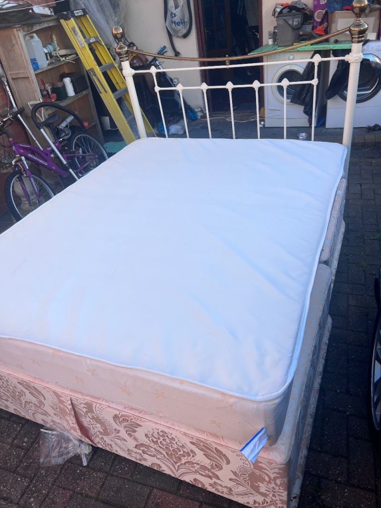 Millbrook Double Bed with Mattress and Base – Good Condition