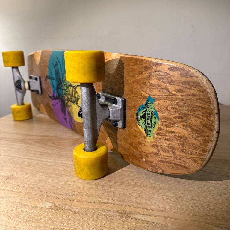 Dstreet Cruiser Beetle Longboard, Unisex Adult Skateboard, Brown (Natural), 29.5"