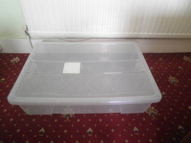 SAMLA Large Storage Box Transparent with Lid Clear 55 L