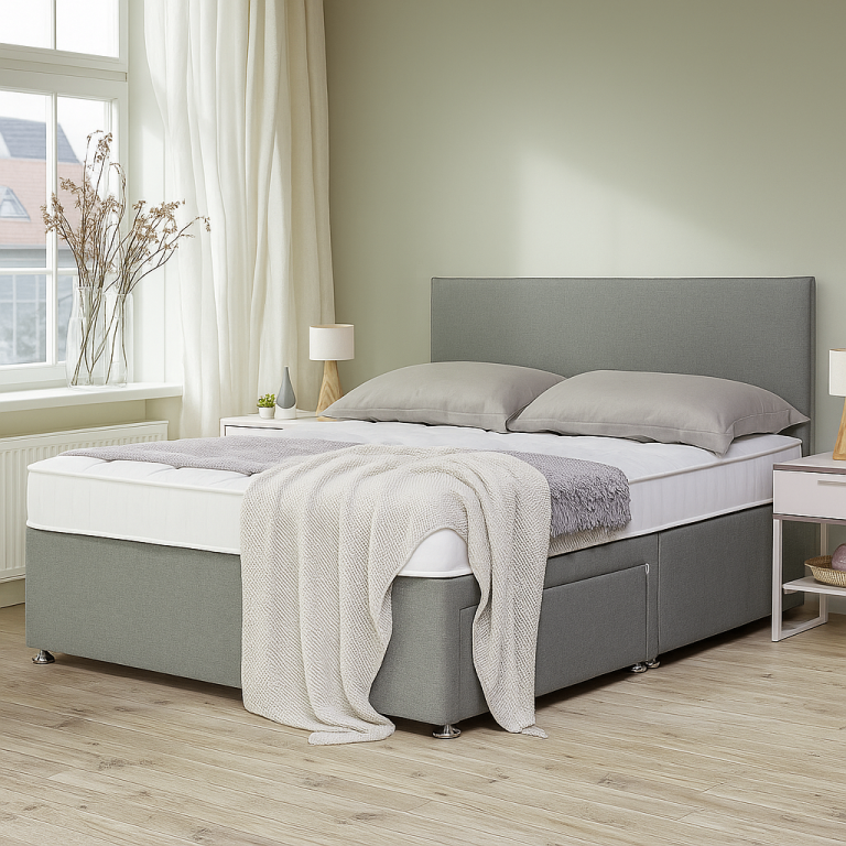 Comfortable Divan Bed with Storage – Available in Single, Small Double, Double & King