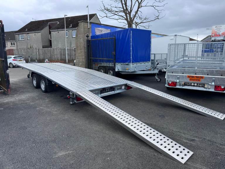 Brand new 5m x 2,1m twin axle jupiter car transporter trailer 3000KG