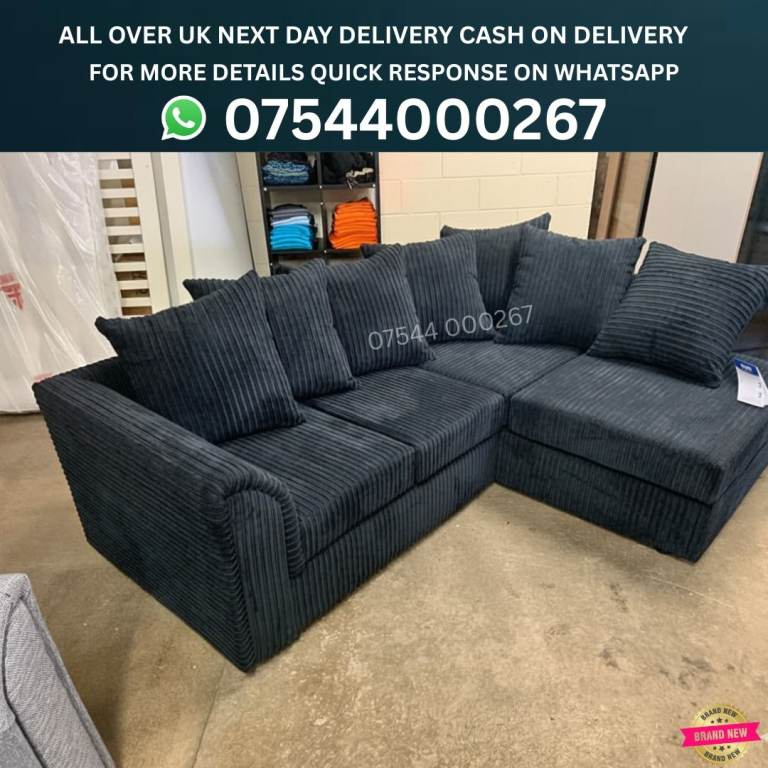 Comfort Fabric Sofa – New Condition | Delivery Can Be Arranged