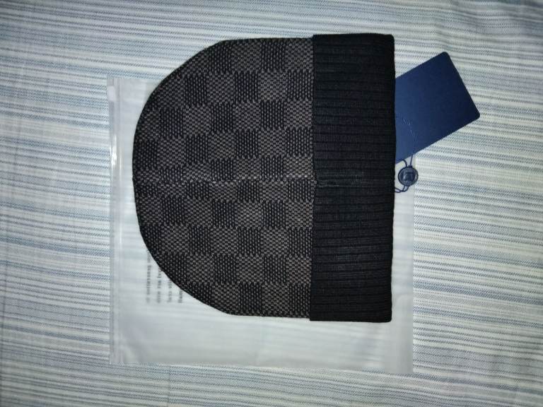 LV Grey/Black Beanie
