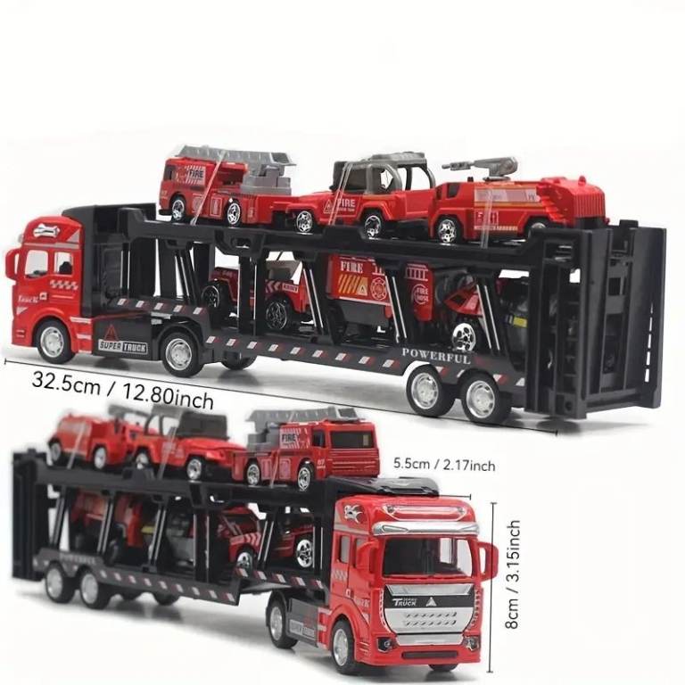 quality detailed 1/48scale 12.6 inch long 10 wheeled articulated trucks in 4 colours  new in box
