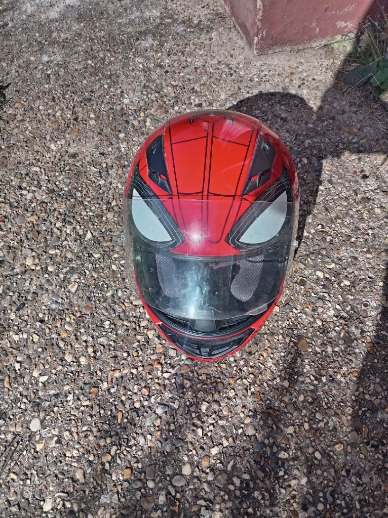 Rare hjc marvel spiderman helmet size s