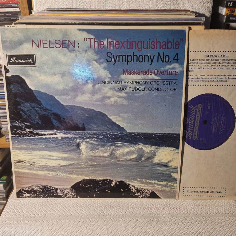 Nielsen "The Inextinguishable" Symphony No. 4 Vinyl Record Vinyl Lp  r2/3