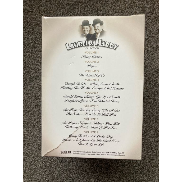 Laurel & Hardy collection 8 disc DVD