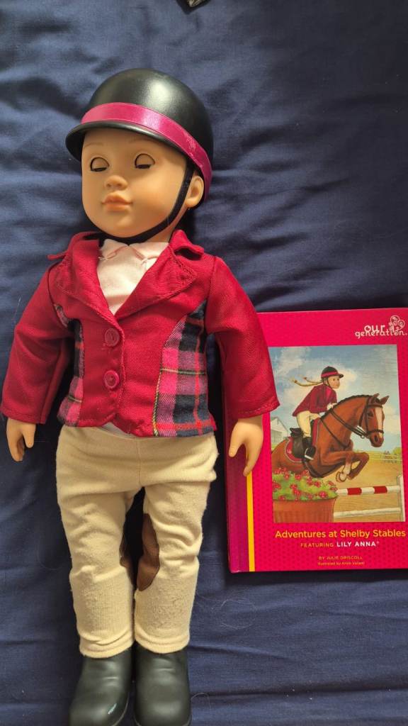 Our Generation Doll with Clothes and Accessories – Good Condition