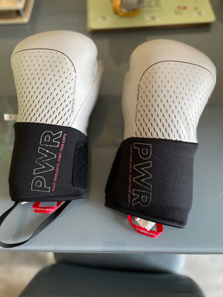 boxing gloves and sparing pads 