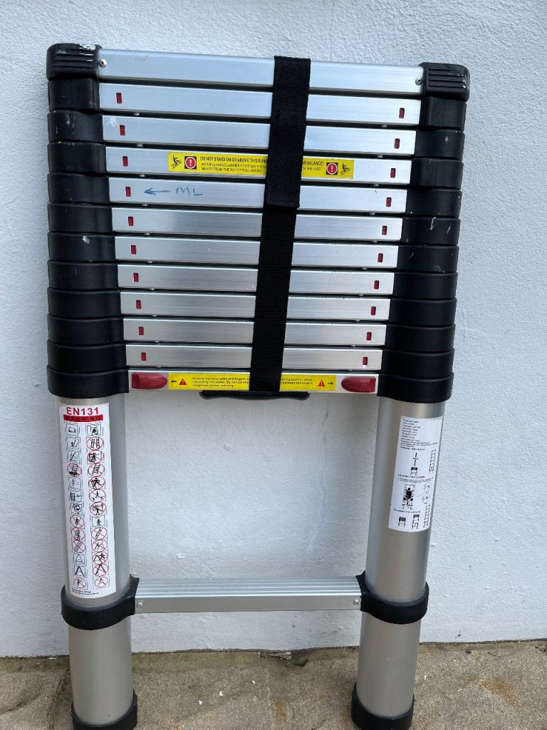 Heavy duty telescopic ladder.
