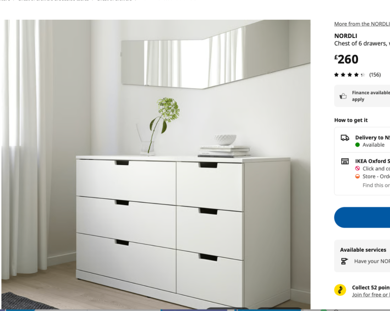 Selling IKEA NORDLI Chest of drawers & KLEPPSTAD Wardrobe