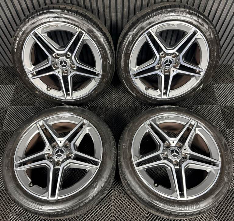 18'' GENUINE MERCEDES AMG A CLASS CLA B ALLOY WHEELS TYRES ALLOYS W177