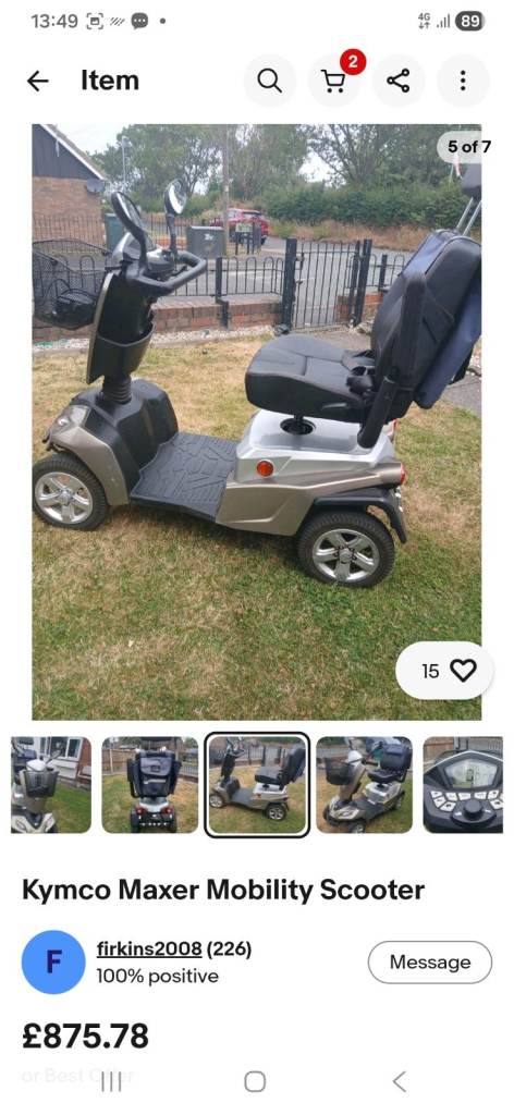 Kymco  Mobility scooter 4/8