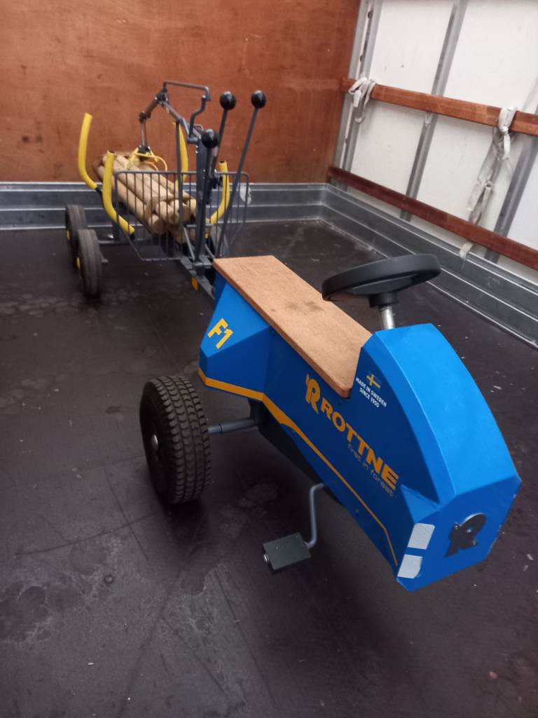 Rottne pedal articulated timber harvester pedal powered.