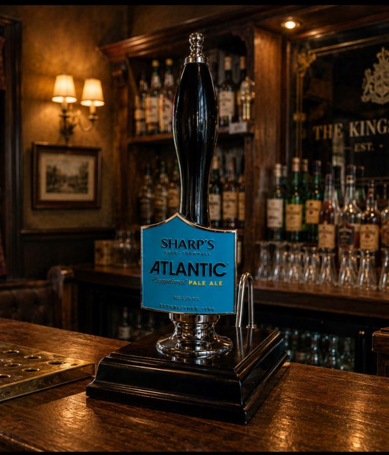 Authentic Sharp’s Atlantic hand pull beer pump – removed from a working pub.