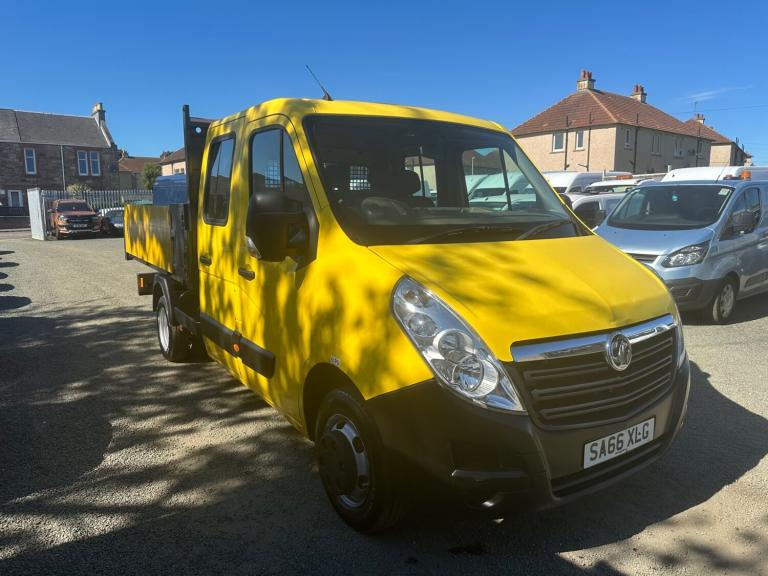 2016 Vauxhall Movano 2.3 CDTI BiTurbo ecoFLEX H1 Crew Cab Tipper 136ps EURO 6  CHASSIS CAB Diesel...