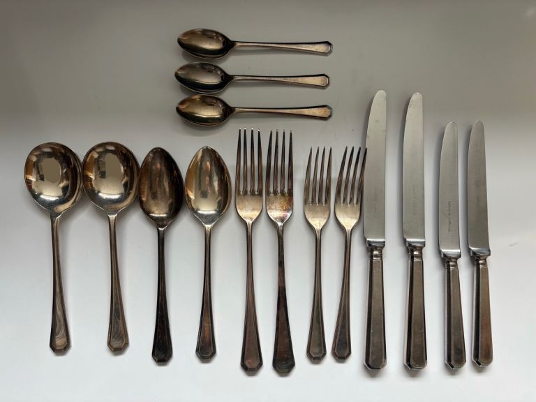 15 Piece Walker & Hall Silver Cutlery Set