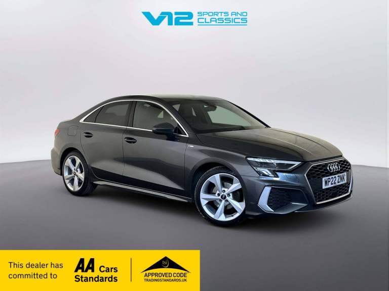 2022 Audi A3 1.0 TFSI 30 S line Saloon 4dr Petrol S Tronic Euro 6 (s/s) (110 ps) Saloon Petrol Au...