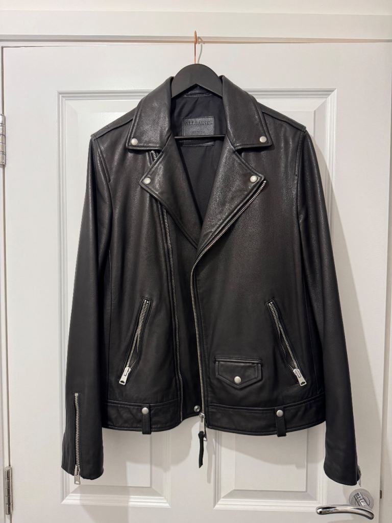 image for All Saints Milo Biker leather jacket