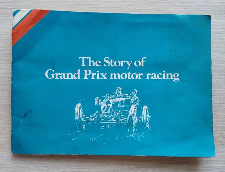 Grand Prix Motor racing Card Album by Mobil. With 36 cards.