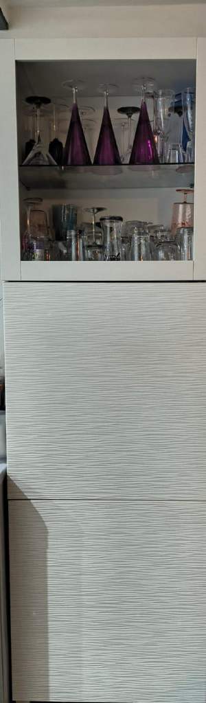 White 3 cupboard unit