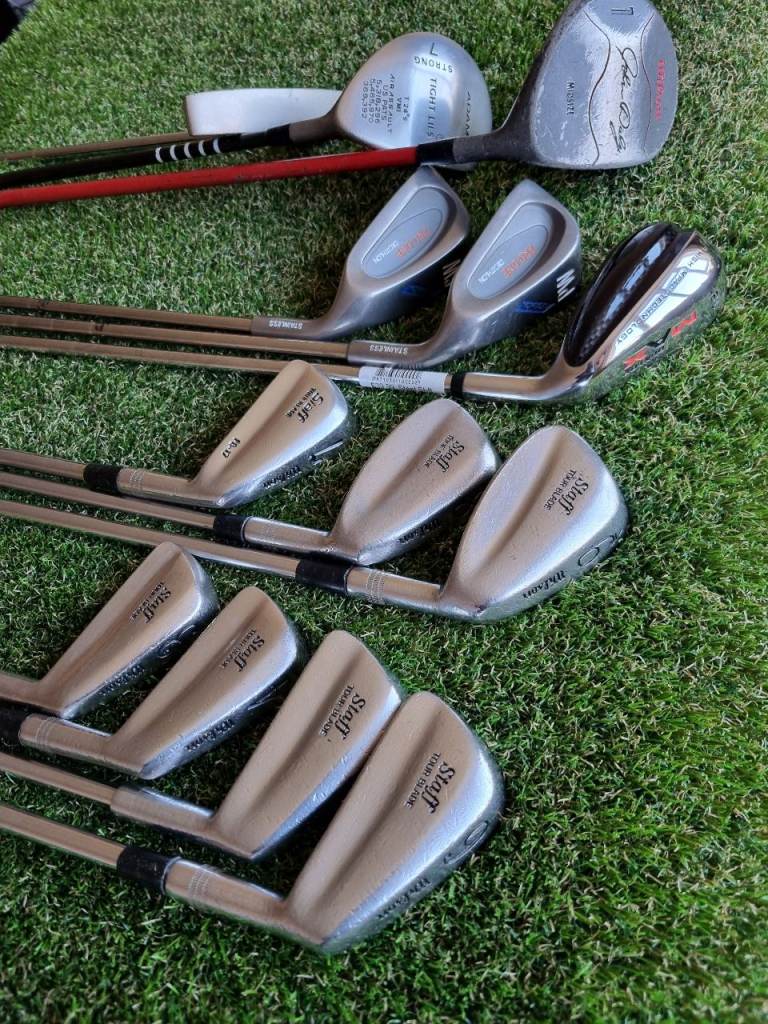 Wilson golf clubs set bag trolley 