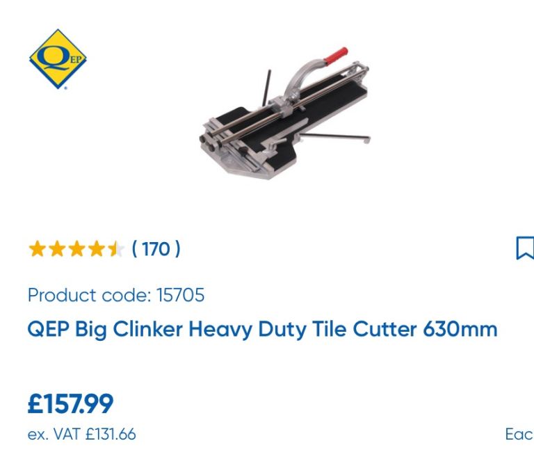 Tile cutter 