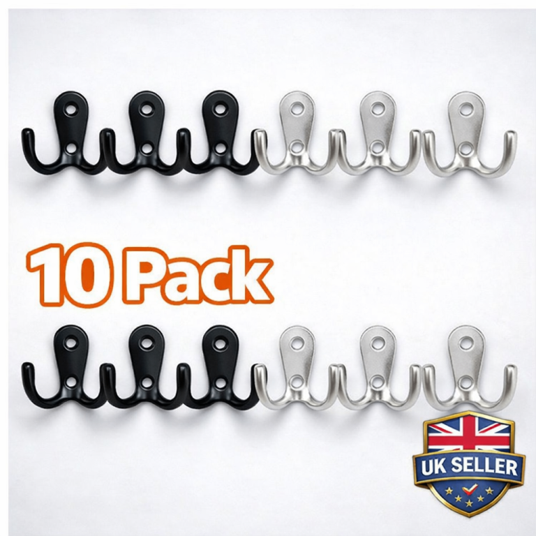 10 Pack Heavy Duty Garage Wall Hooks Tool Ladder Hose Shed Storage Hangers UK