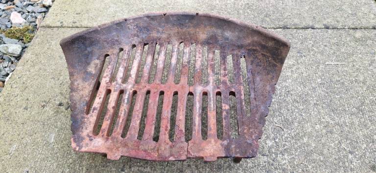 Antique Cast Iron Fire Grate / Basket