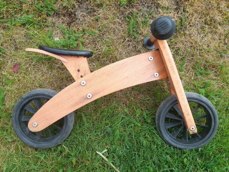 Wooden balance bike 